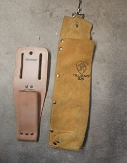 Leather rod holder & knife holder, holster