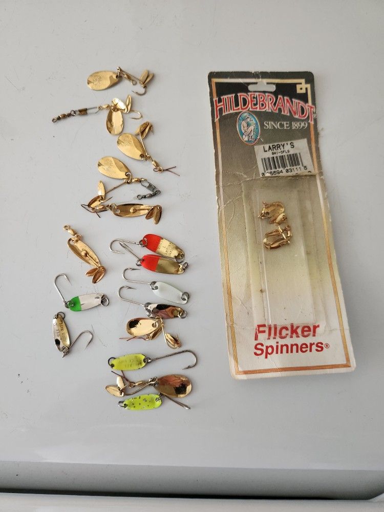 Shad darts & small spinners,mostly Hildelbran,19all