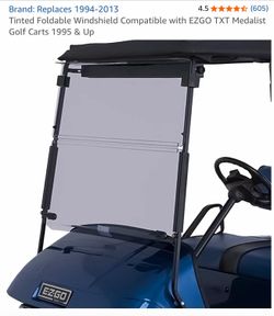 1995+up-Tinted EzGo Windshielc