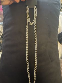 Brand New Long Chain Necklace And Bracelet Set