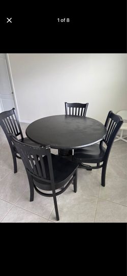 Dining table with chairs