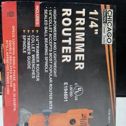 Chicago Electric 1/4" Trimmer Router