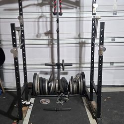 Weight Rack .also have bars and weights
