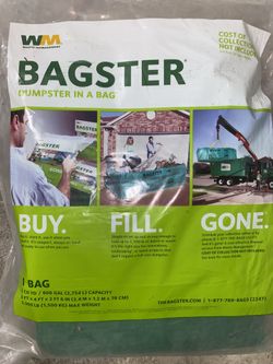 2 BAGSTER Dumpster in a Bag - Never Used - FIRM PRICE