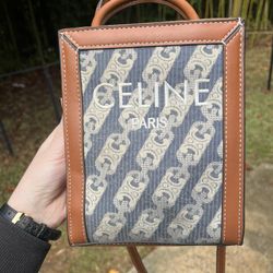 Vertical mini tote bag