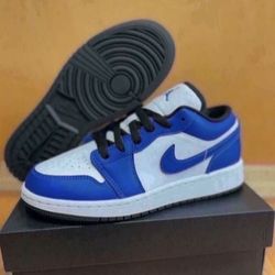 Nike Air Jordan 1 Low Game Royal Size 4y /5.5 Womens Brand New