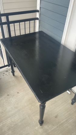 Black table - real wood