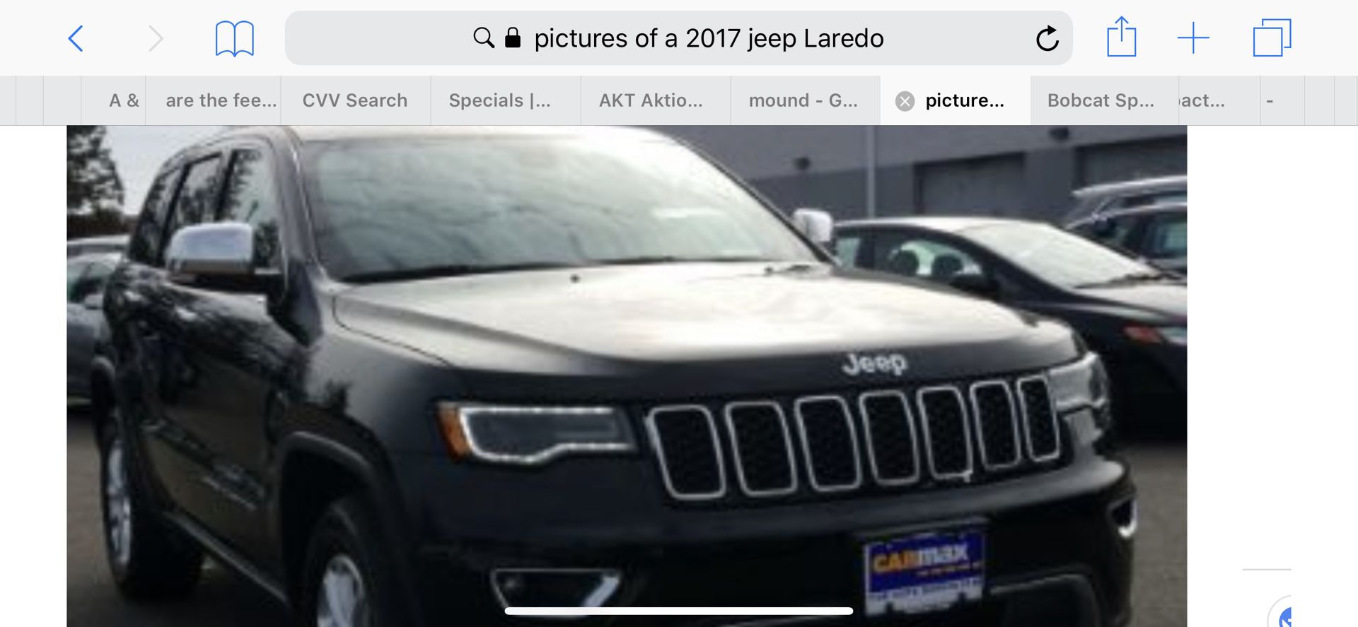 2017 Jeep Cherokee Laredo parts