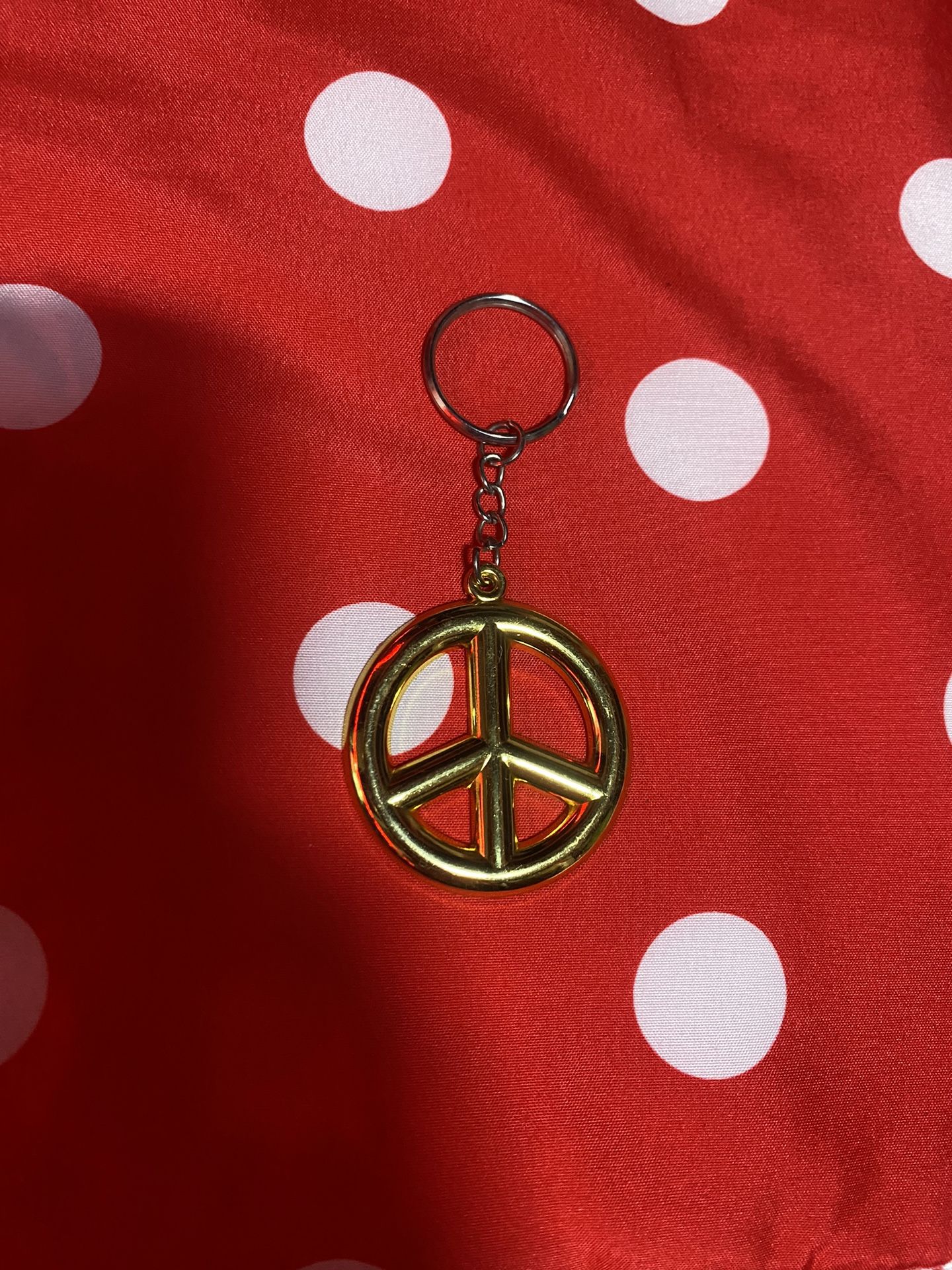 Peace Sign Keychain