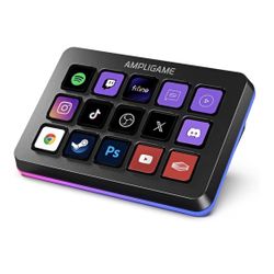 FIFINE AmpliGame Stream Controller with 15 Macro Keys, Streaming Keyboard