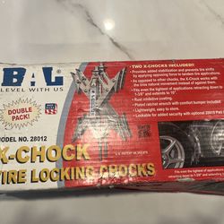 X-CHOCK Tire Locking Chocks - Double Pack