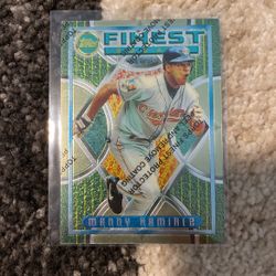 1995 Topps Finest Refractor SP #4 Manny Ramirez Indians & Red Sox 12x All-Star