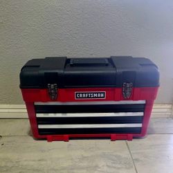 Craftsman 3 Drawer Plastic Tool Box With Metal Drawers 