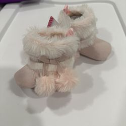 0-3 month baby girls’ boots 