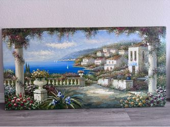 Coastal Landscape Oil Painting