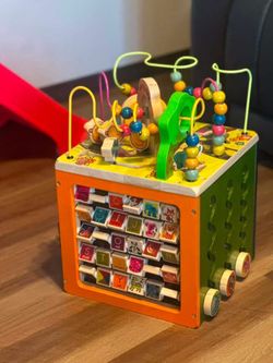 Wooden Activity Cube