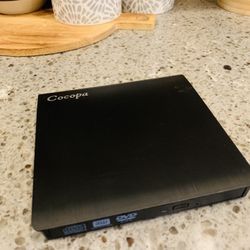 External DVD RW Burner with built in cable