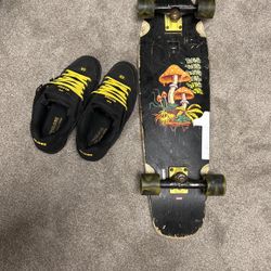 Size 14 Globe Sabre Shoes w/ Matching Globe Blazer cruiser Board On Tensor Trucks