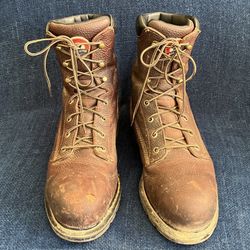 RED WING Size 12 Steel Toed Boots 