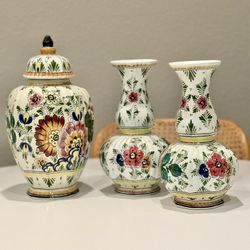 Vintage Delft Hand Painted Pottery set