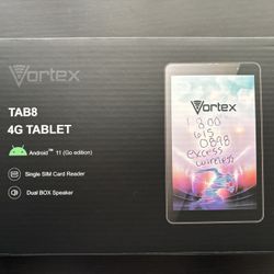 Vortex Tab 8 4G 8'' Tablet With Cellular 