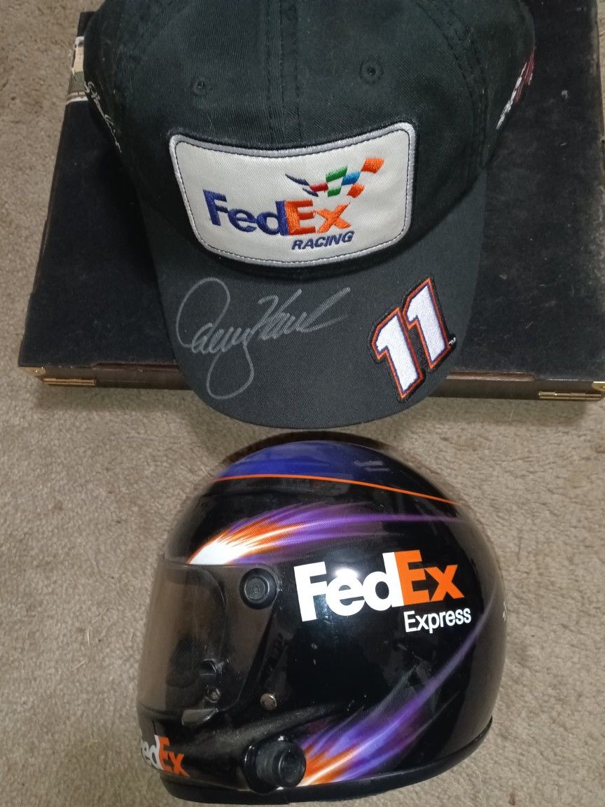 Denny Hamlin Autograph on Hat Only