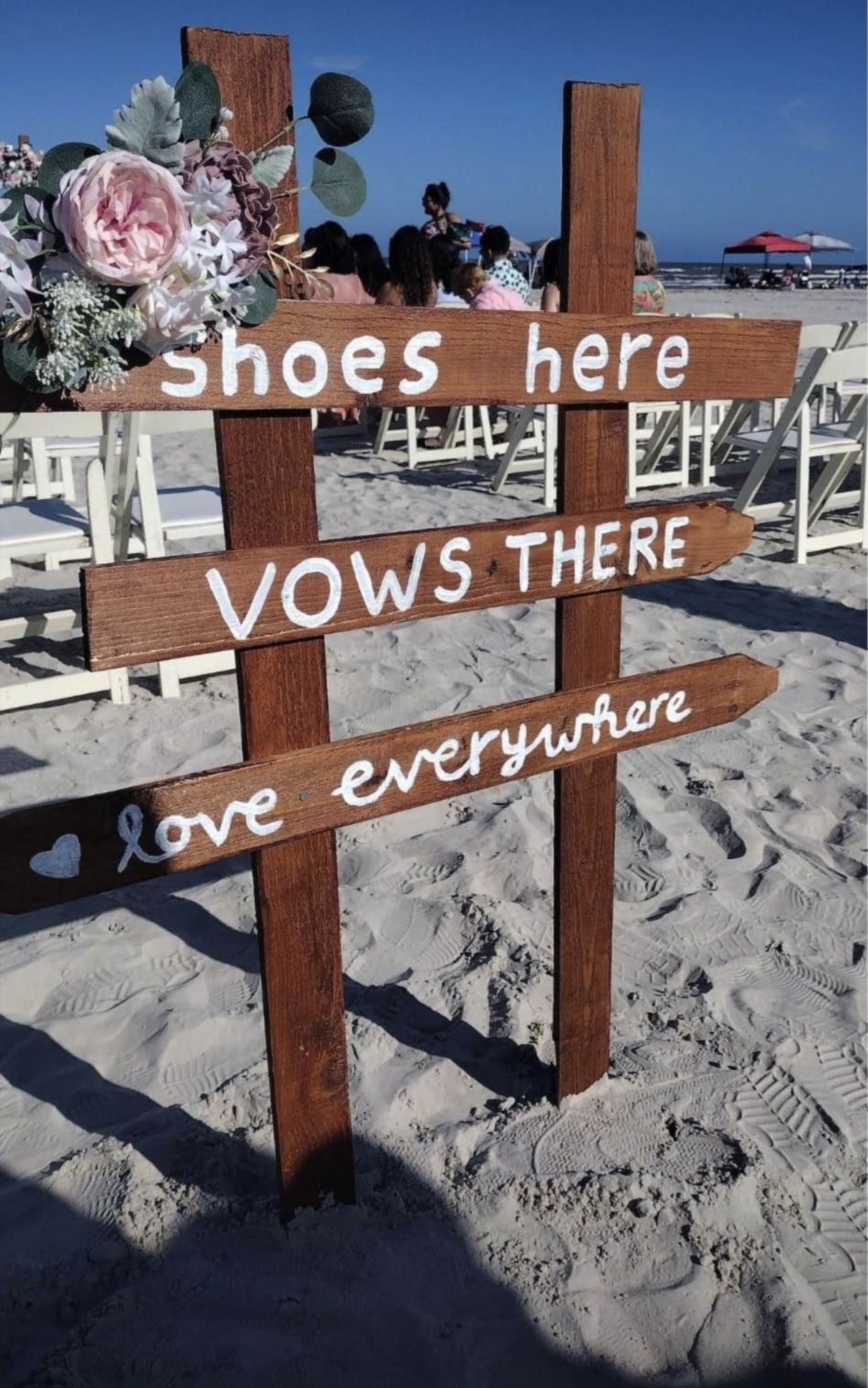 Beach Wedding Sign