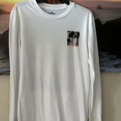 Hollister/ Men/ Longsleeve T Shirt/white: S