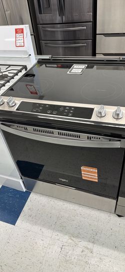 💥Great Save💥 4.8 cu. ft. 4 Burner Element Single Oven Electric Range in Stainless Steel