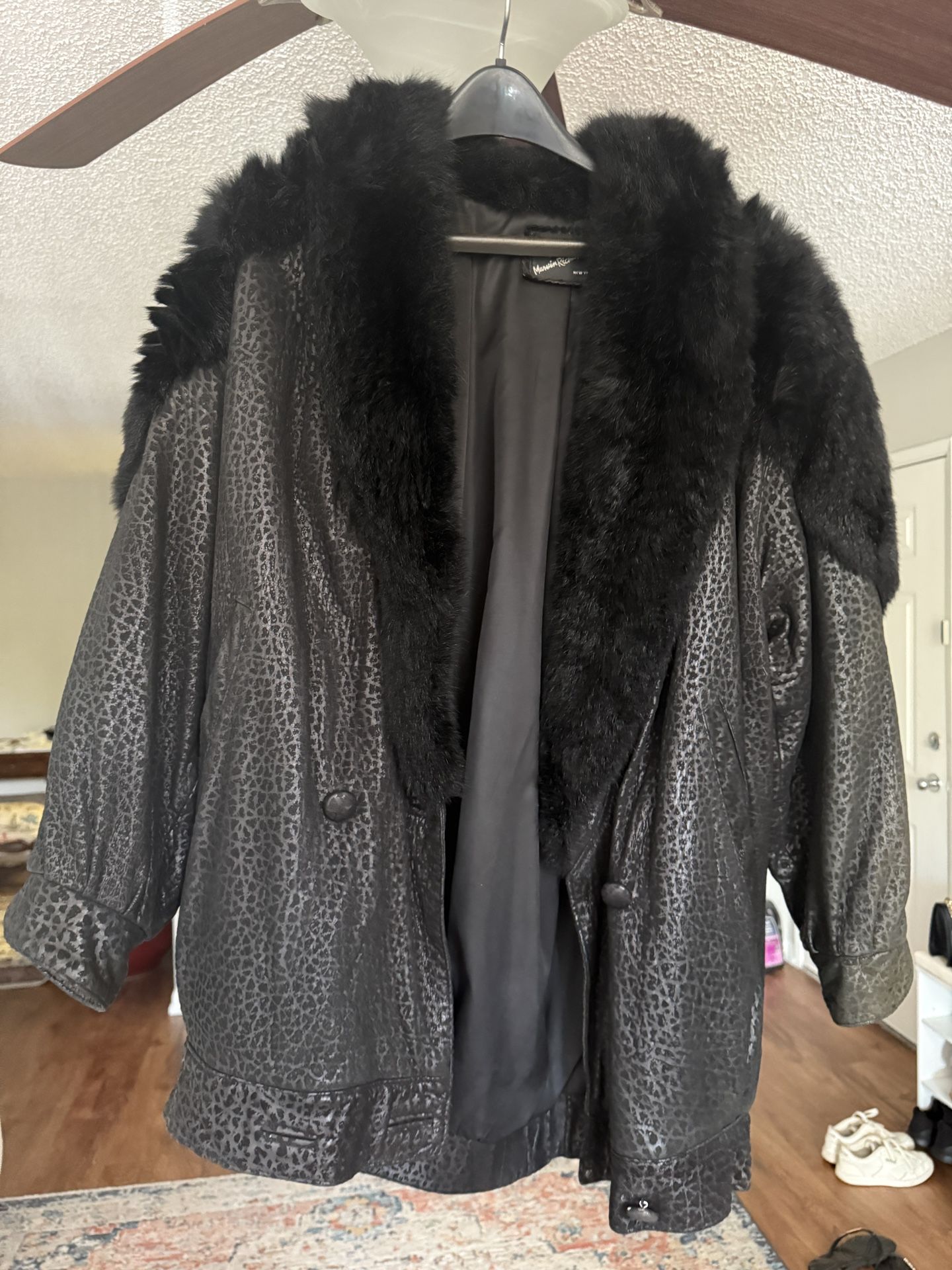J. Percy Marvin Richard’s Genuine Black Leather & Fur