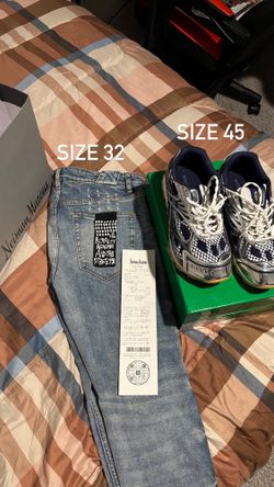 ksubi denim pants $150- bottegas shoes is $179