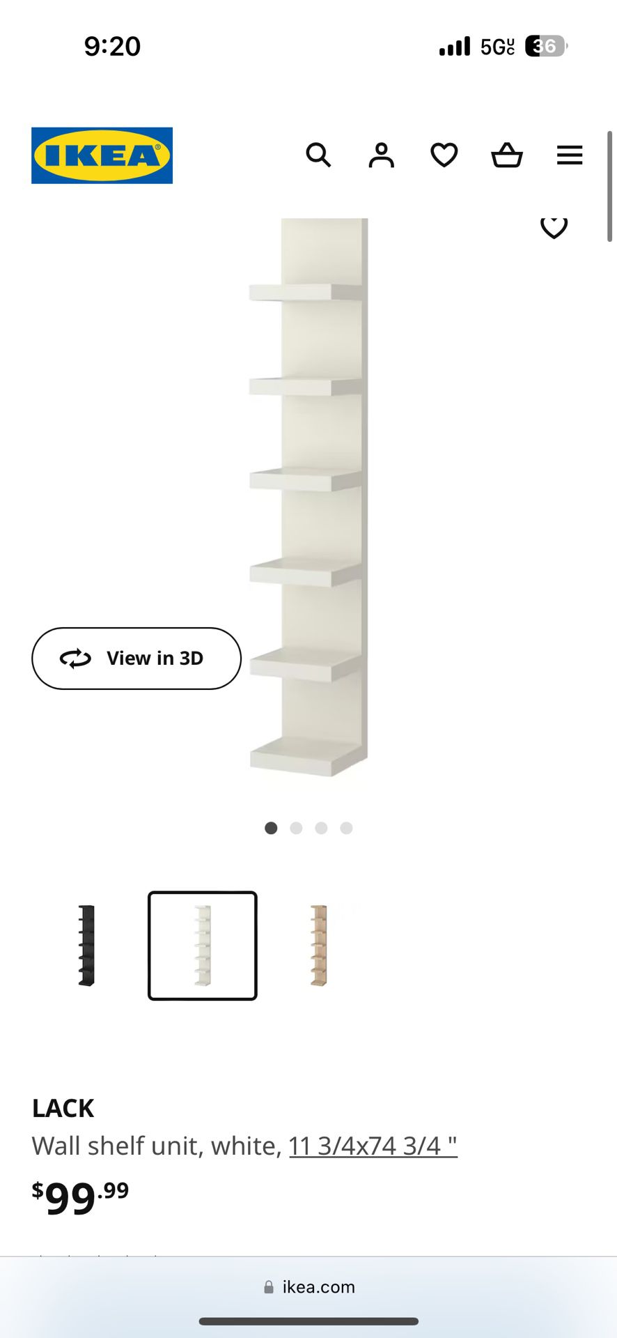 White Wall Shelf - Rack - Shelves 