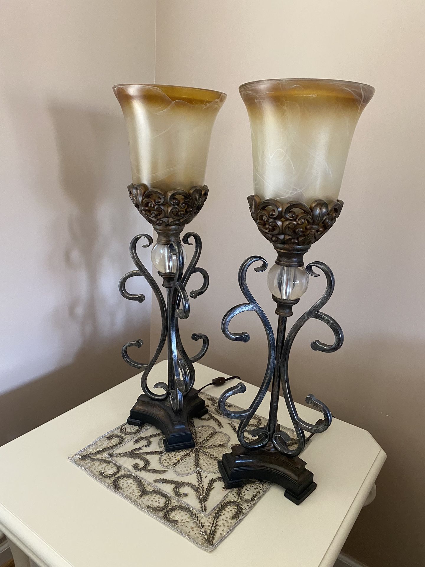 2 Ornate Lamps