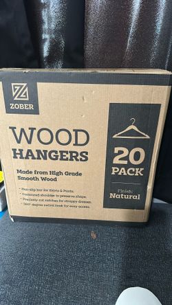 20 Pack Wooden Hangers