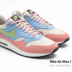 Nike Air Max 1 x Patta  (Sz 13) FOR SALE (Pastel-era colorway. Pink / Blue / Green palette), No original box, 100% authentic, Serious buyers only 