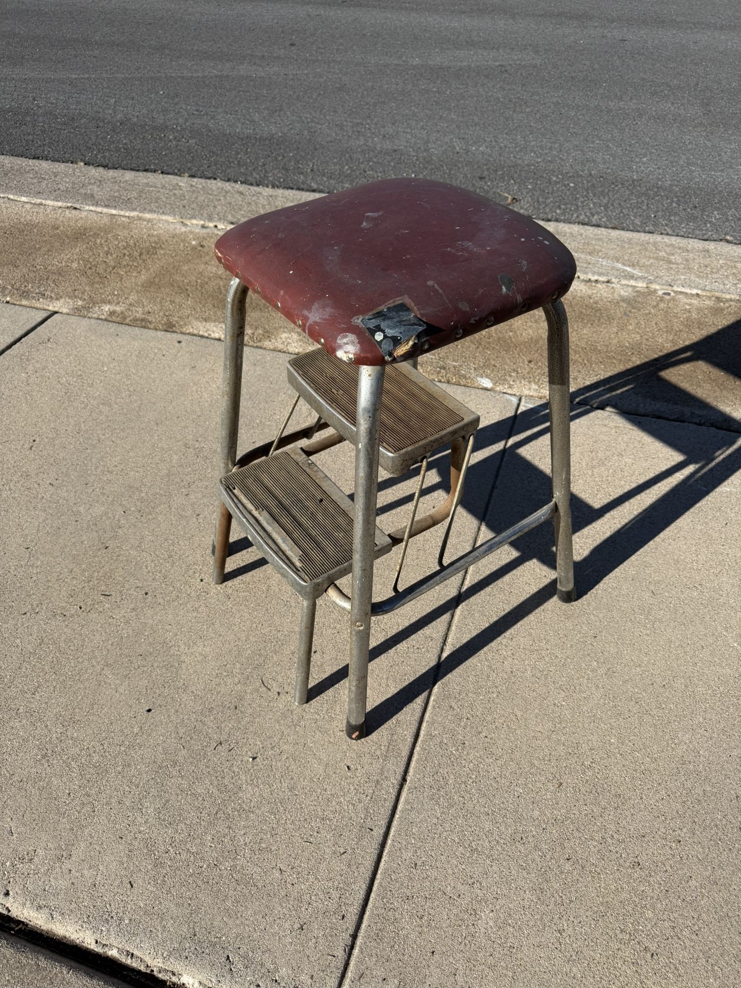 Vintage Metal Footstool