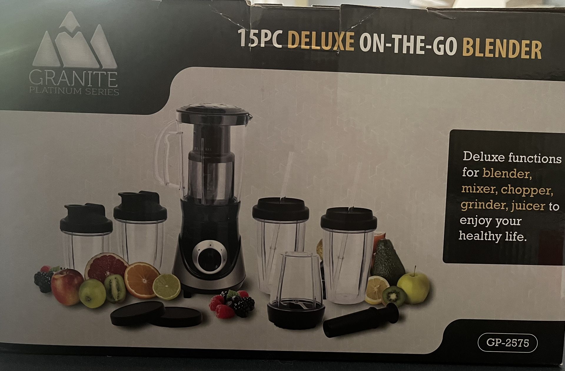 New Granite Platinum Series 15pc Blender