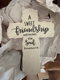 Decorative Cross Sign Proverbs 27:9