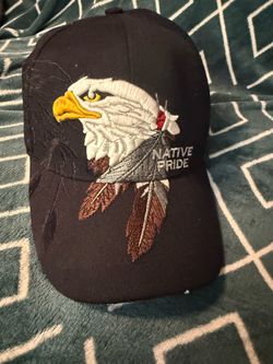 Native Pride Embroidered Eagle Baseball Cap