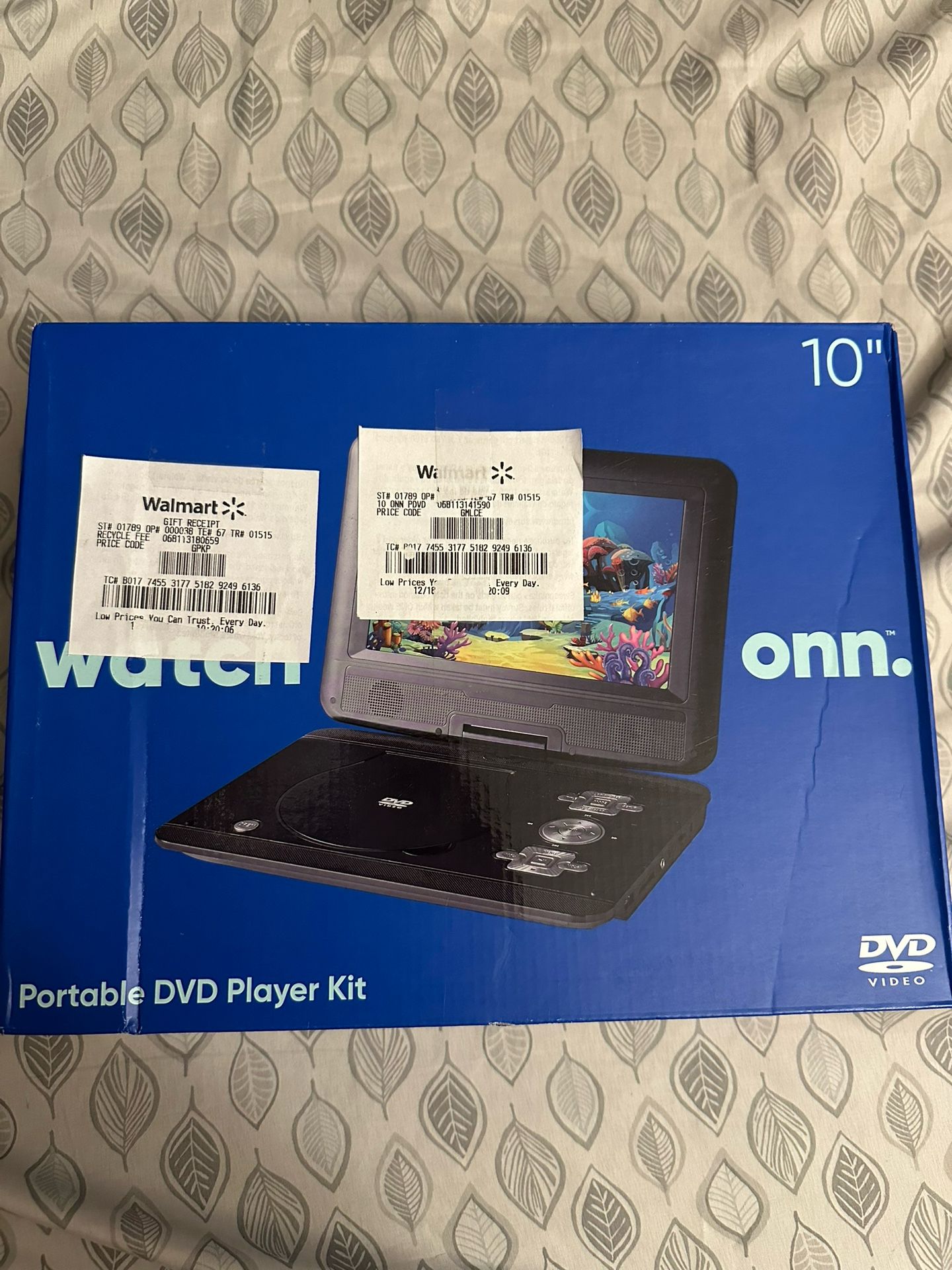 Onn Portable DVD Player Kit