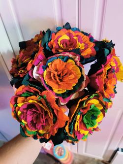 Genuine And Hand Made Traditional Colors Flower Bouquet