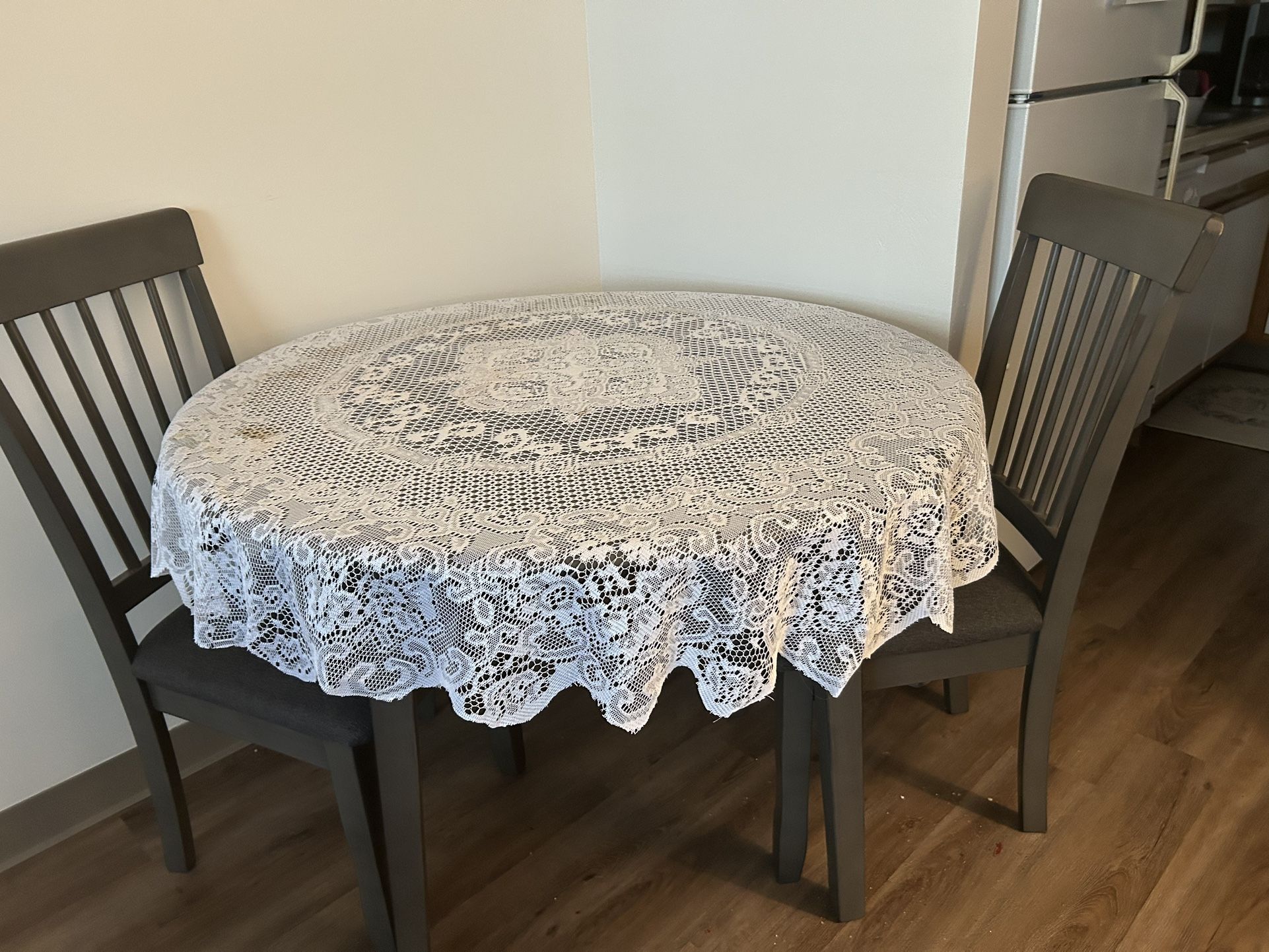 Round Wood Table
