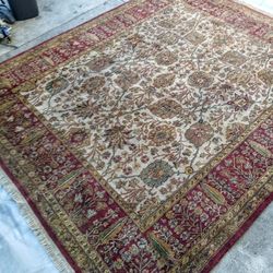 Vintage Handcrafted Wool Rug 