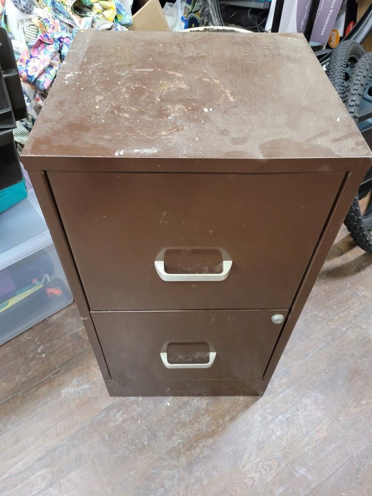 Metal Filing Cabinet No Key
