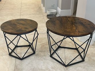 Decorative coffee or end tables set of two