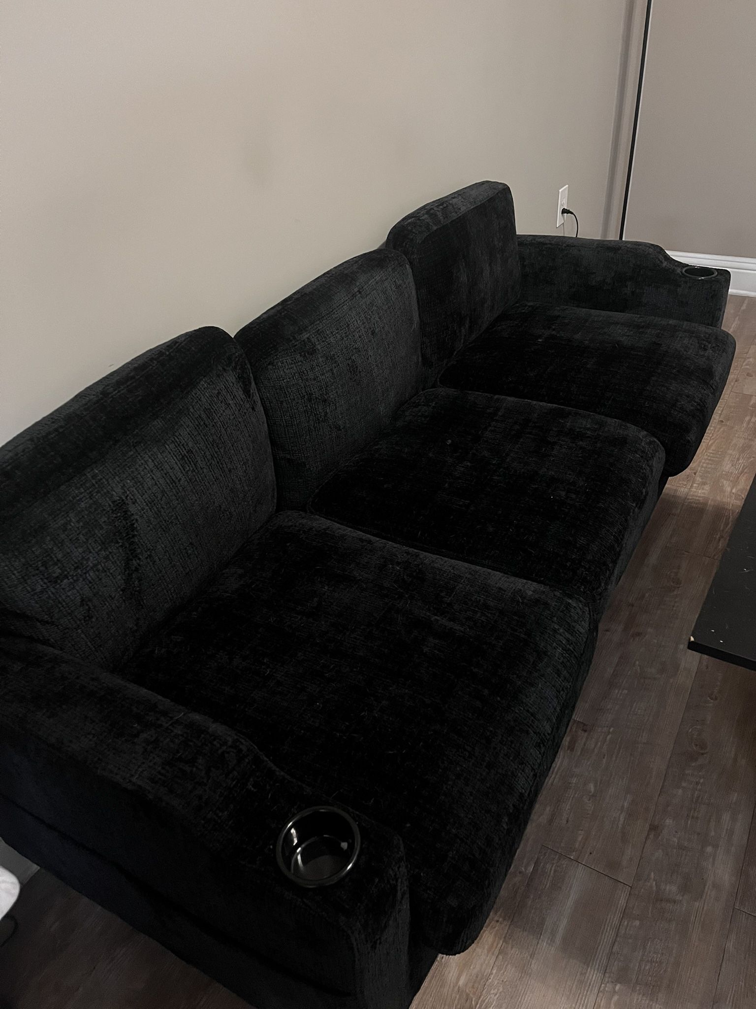 Black Couch W/ Ottoman