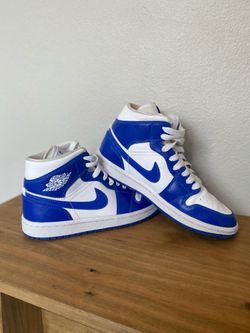 Nike Aor Jordan 1 White/Royal Blue size 6.5
