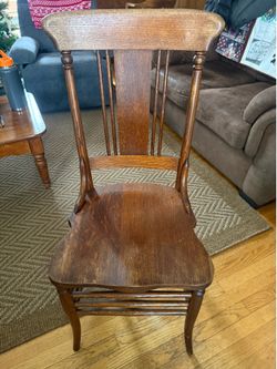 Antique Oak Wooden Chair