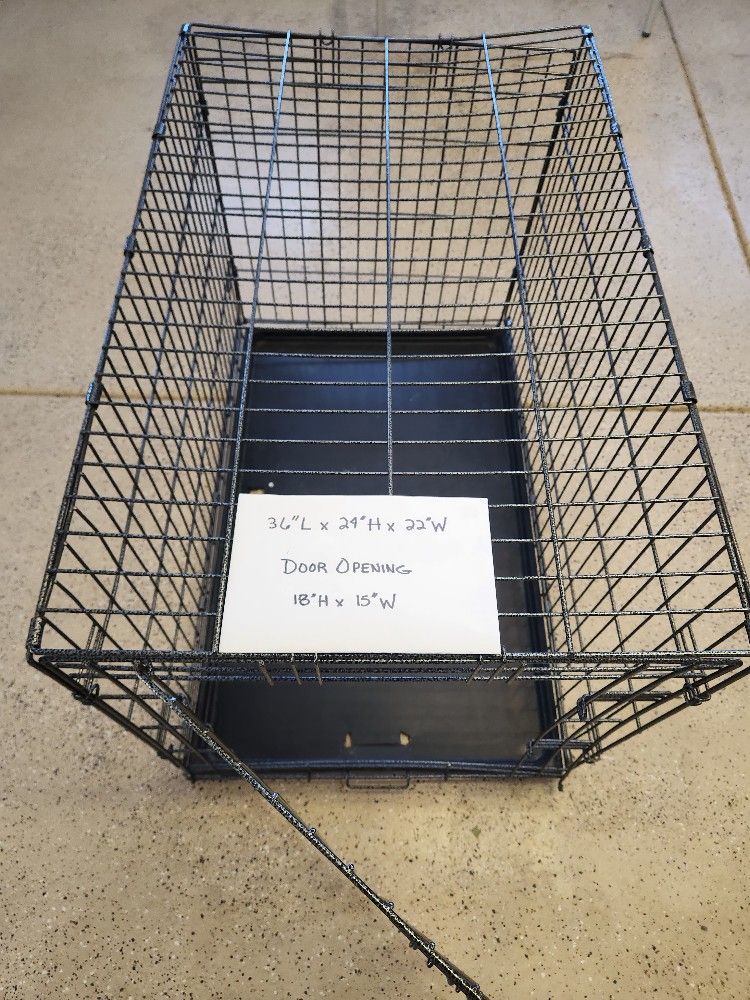 Dog Crate (36"L x 24"H x 15"W)