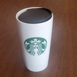 Starbucks 12oz Ceramic Travel Coffee Mug Tumbler With Lid Mermaid Siren 
2021